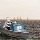 Little captain at sea