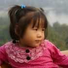 Little Chinese Girl at the Chinese Wall