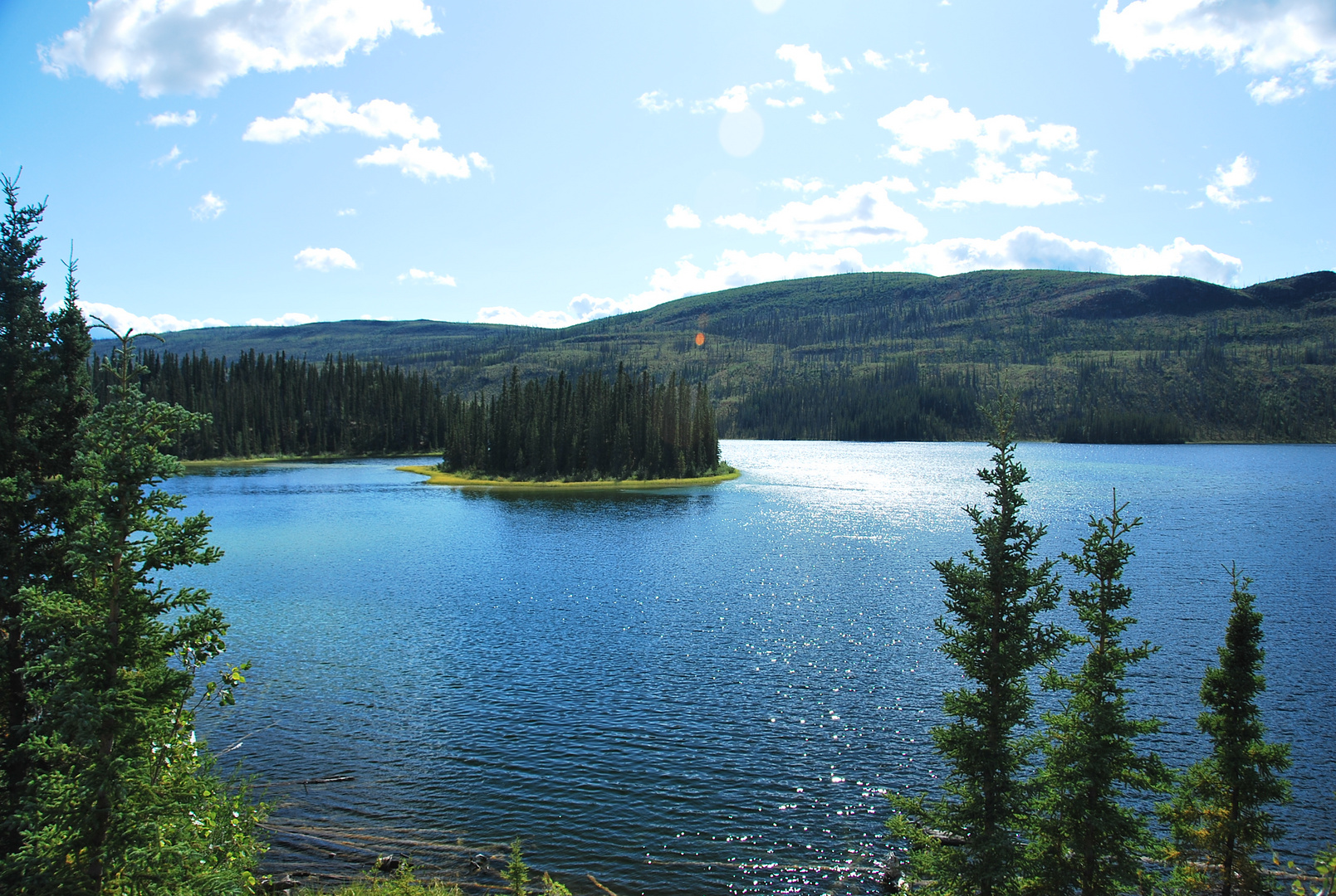 Little Fox Lake in der Nähe von Whitehorse/Yukon