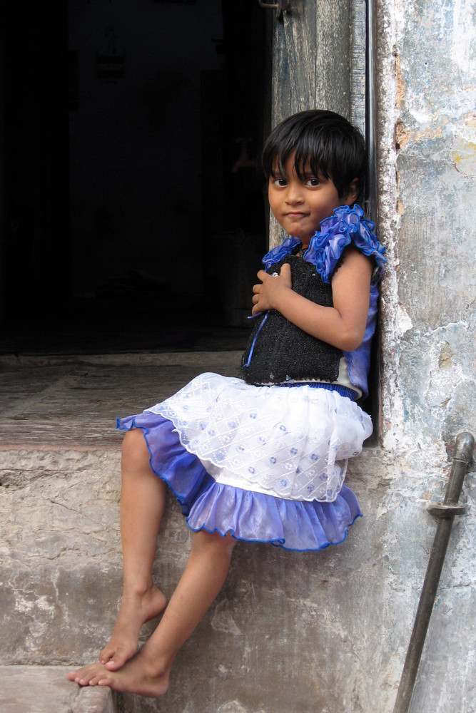 Little girl smiling