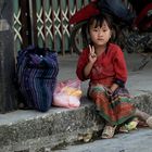 Little Girl waiting for the bus.