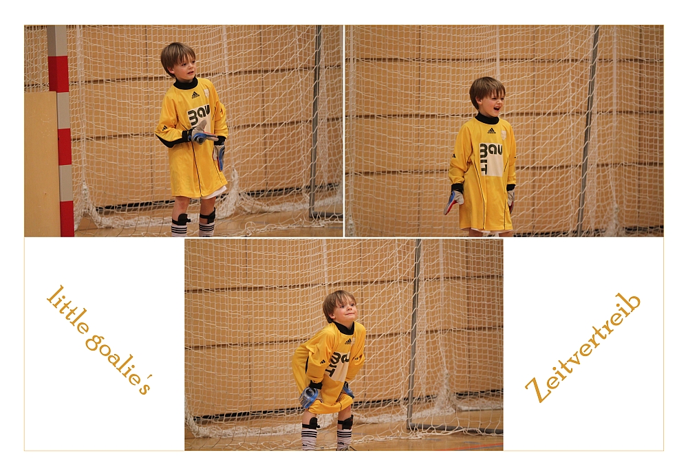 little goalie's...