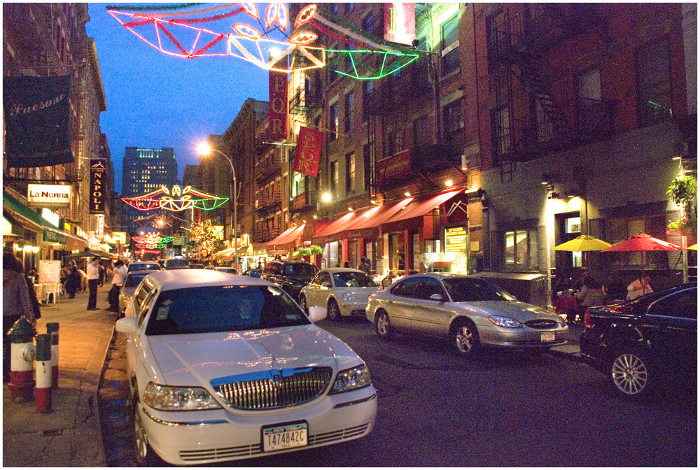 Little Italy abends in New York