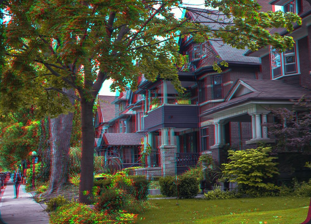 Little Italy, Toronto Anaglyph 3-D