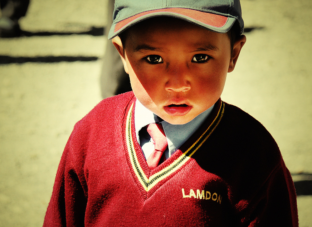 little ladakhi boy....at lamdon school | ladakh
