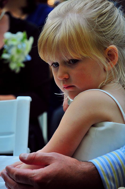 Little Mackenzie the flower girl