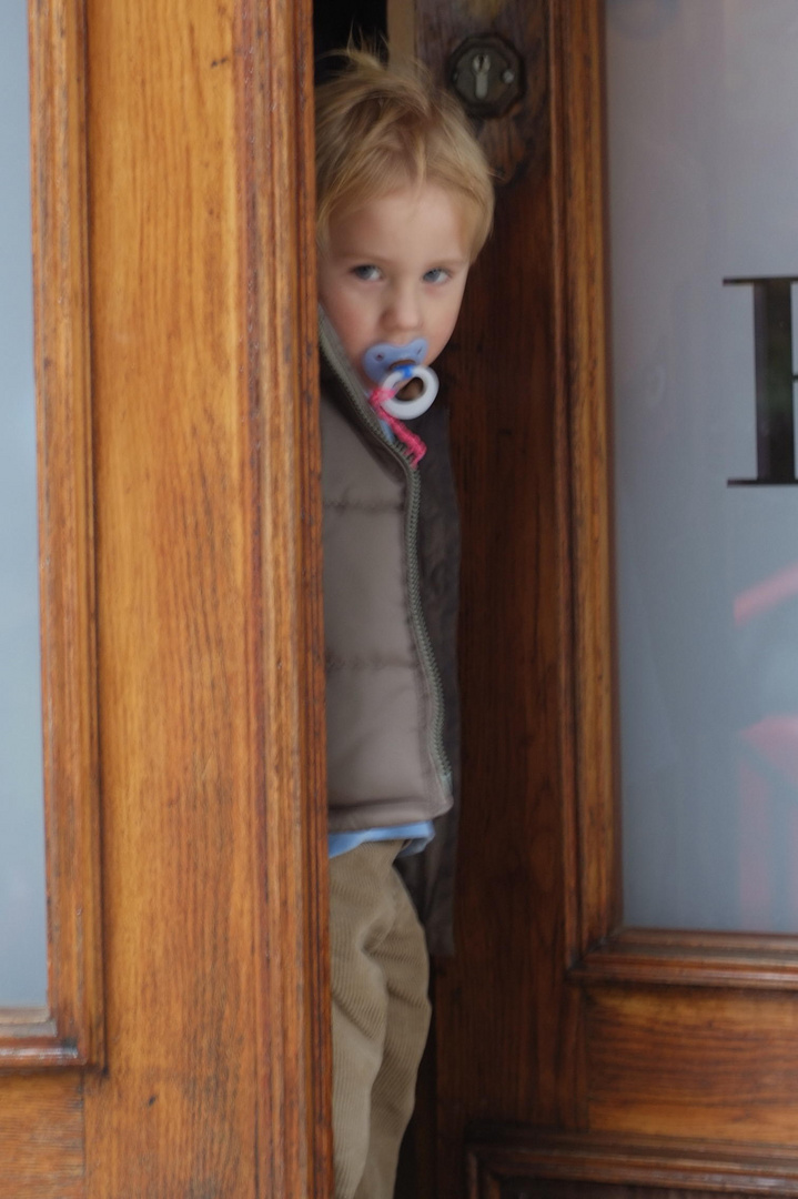 little man at the door