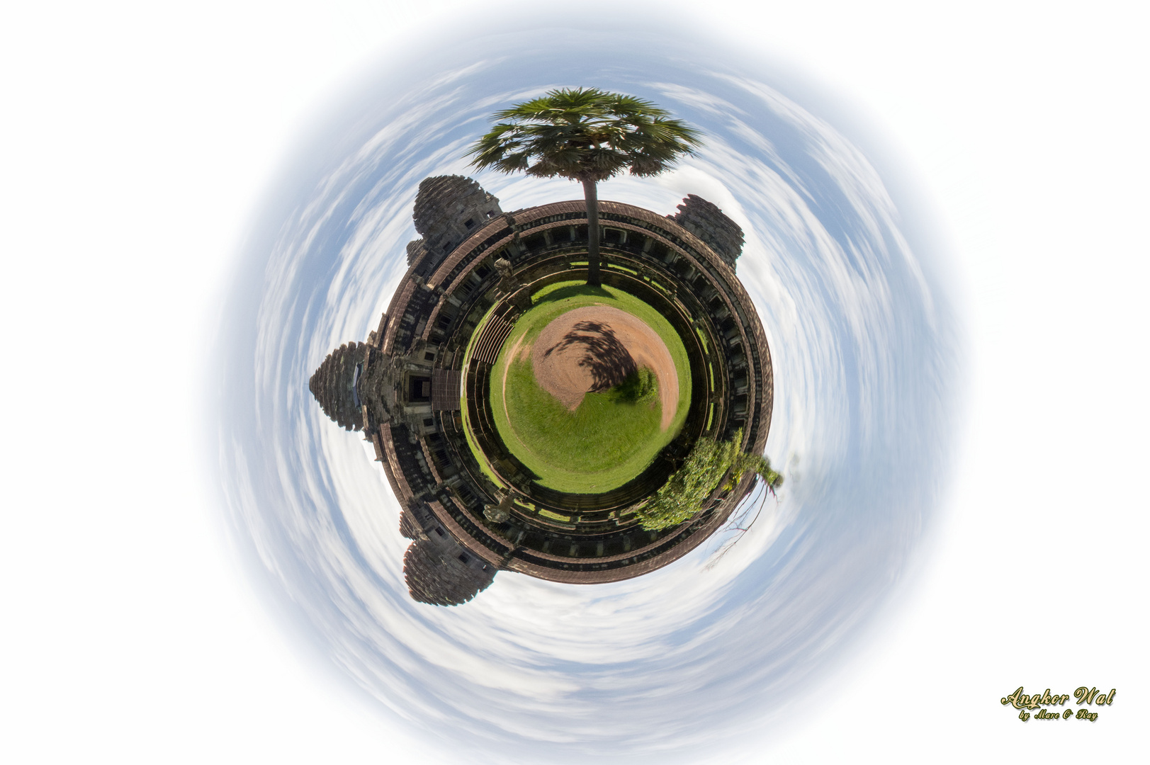 Little Planet Panorama von Angkor Wat