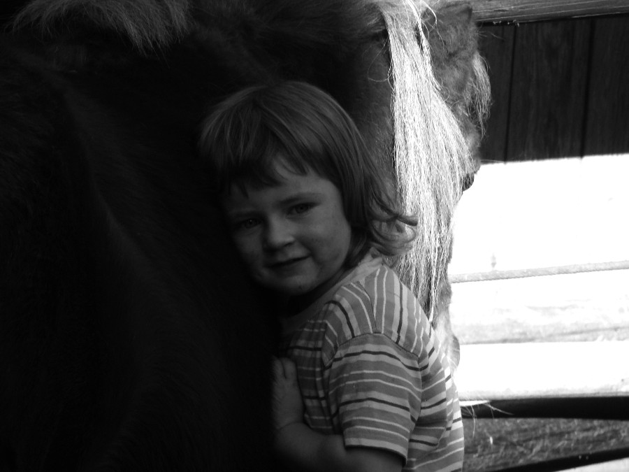 little ronja with her big love.