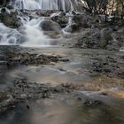 Little waterfall in Monigou National Park in Sichuan