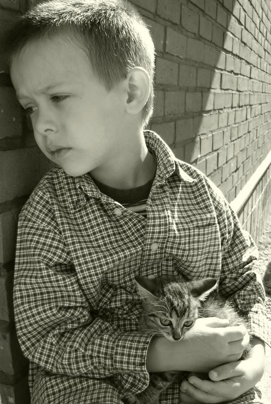 littleboy with pussycat