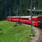 Litzirüti an der Arosabahn, Graubünden.