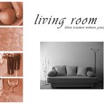 living room - monochrom