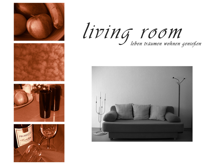 living room - monochrom - zweiter versuch