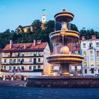 Ljubljana - Altstadt zur Blauen Stunde