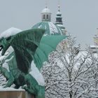 Ljubljana verschneit
