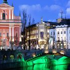 Ljubljana zur späten Stunde