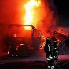 LKW Brand in Hessen