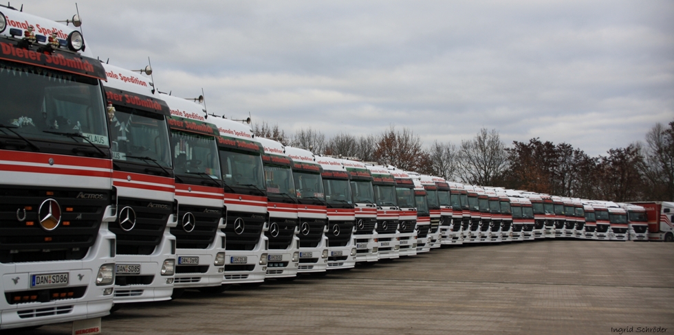 LKW Parade im Ruhestand