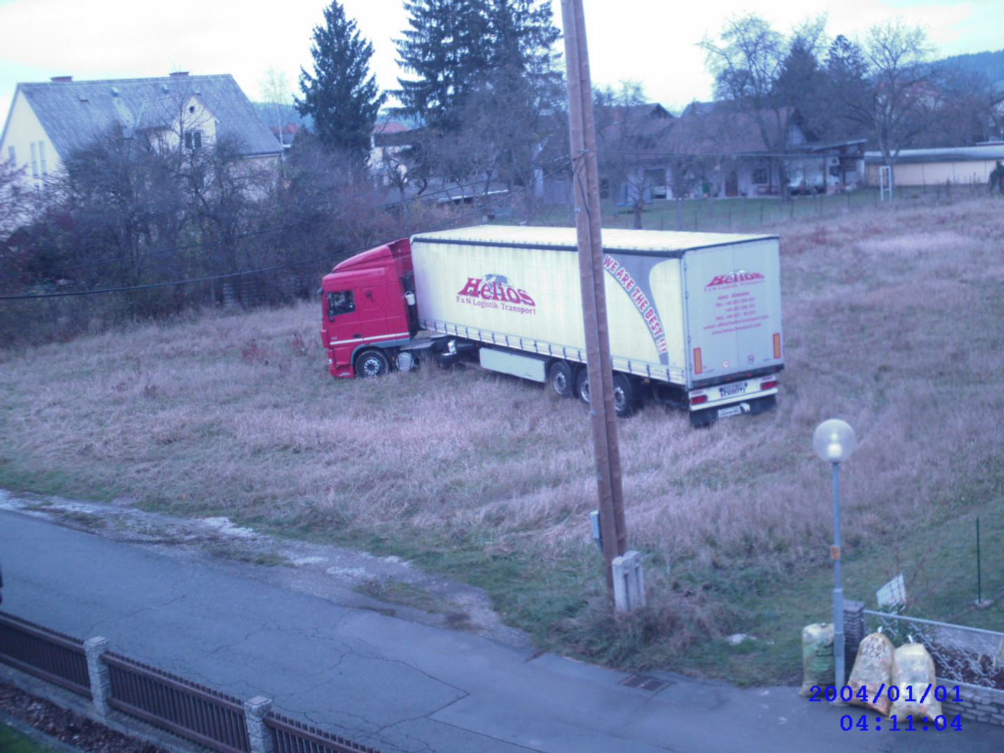 Lkw stecken geblieben