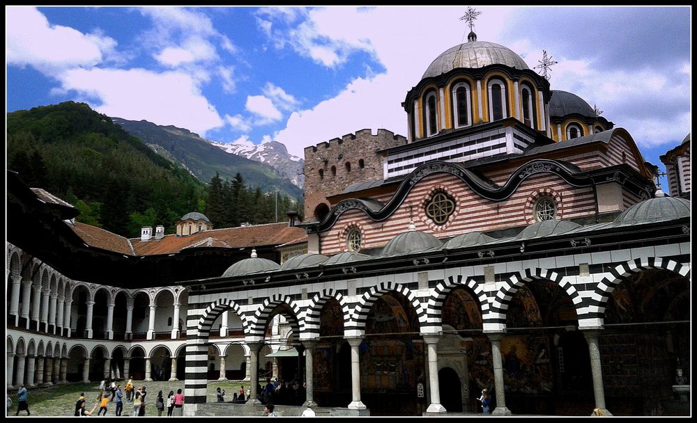 ll monastero di Rila in tutta la sua magnificenza...