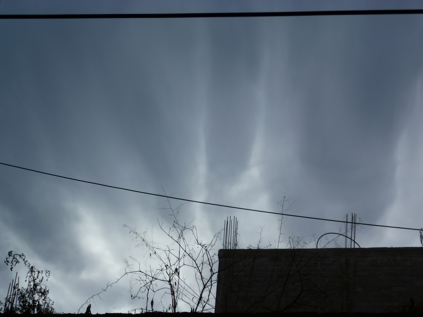 llamaradas en el cielo