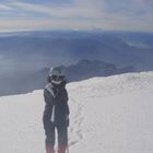 llegando a la cima del volcan villarrica, chile