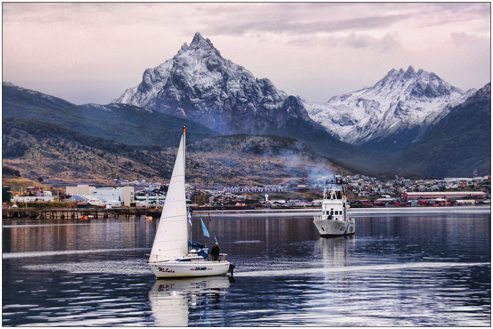 Llegando al puerto de Ushuaia