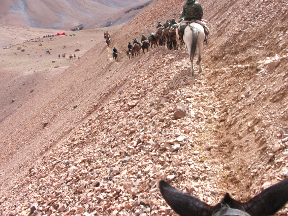 llegando al refugio andino - Arriving to an Andinian refuge