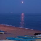 Lloret de Mar, abends am Strand