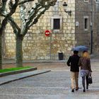 Llueve en Burgos.