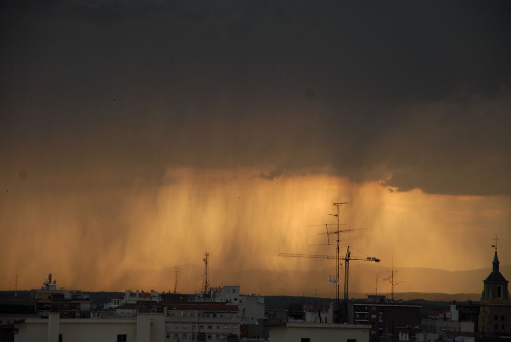 Lluvia en Madrid