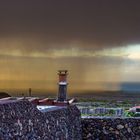 Lluvia tras la chimenea