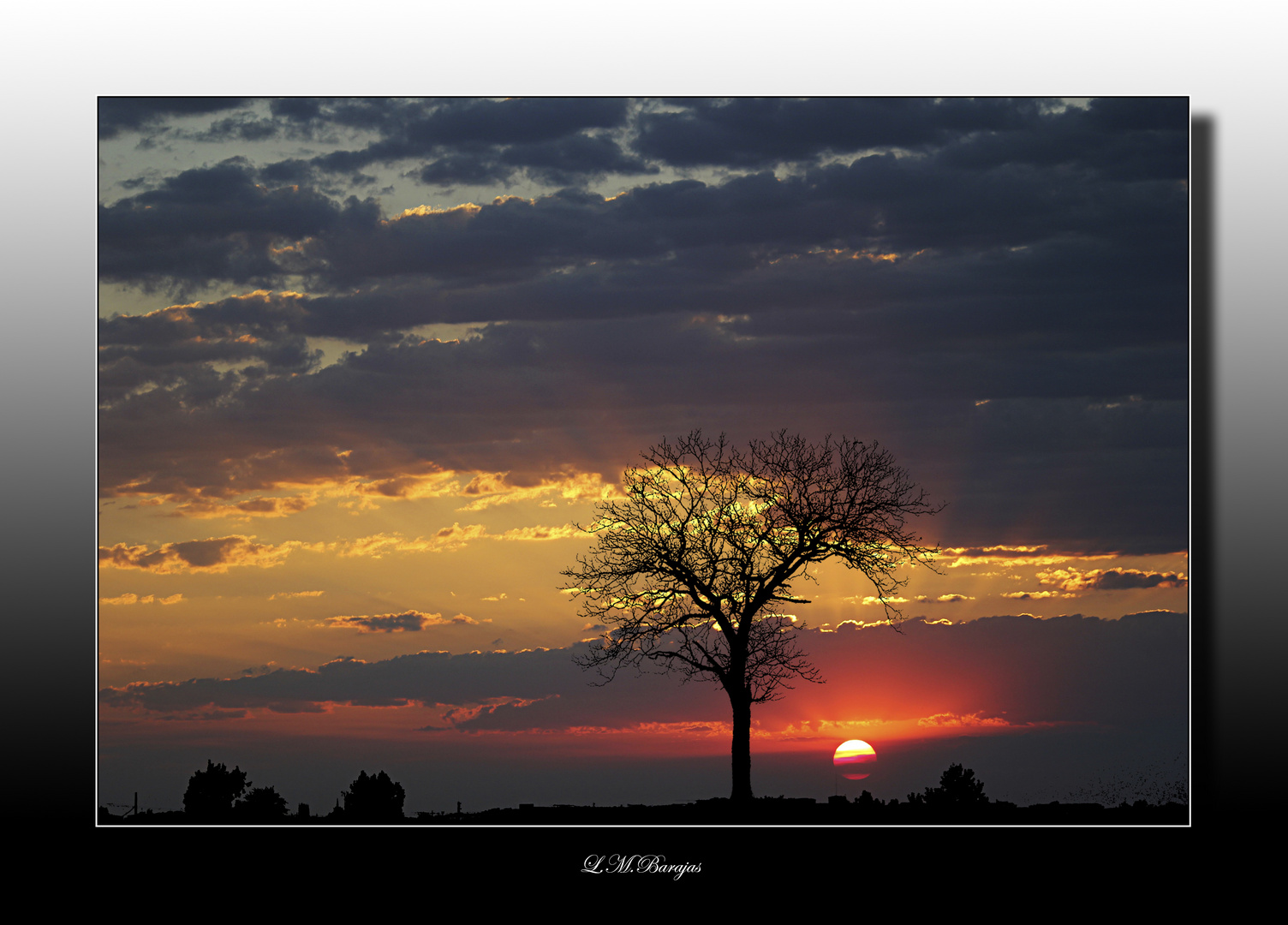 Lo hermoso del atardecer....su variedad de colores...