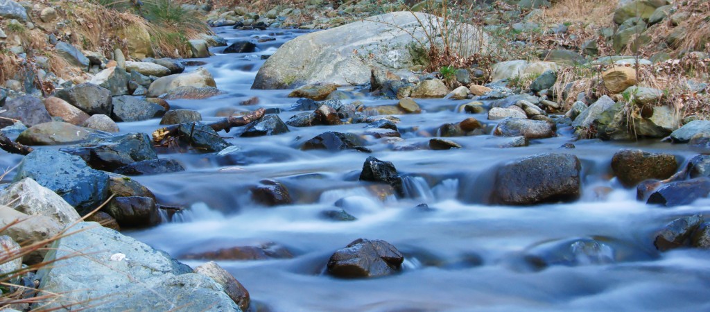 Lo scorrere dell'acqua.