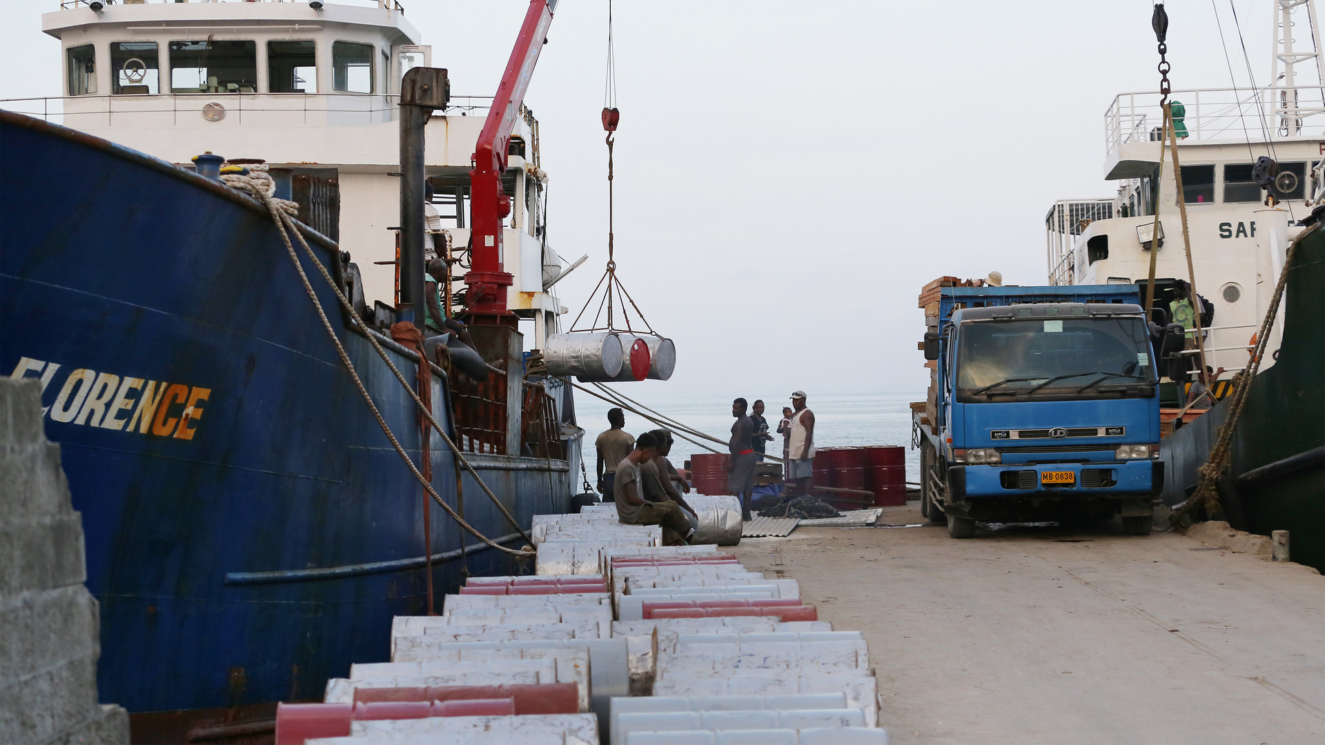 Loading Supplies for the Outer Islands I, Honiara, Solomon Islands / SB