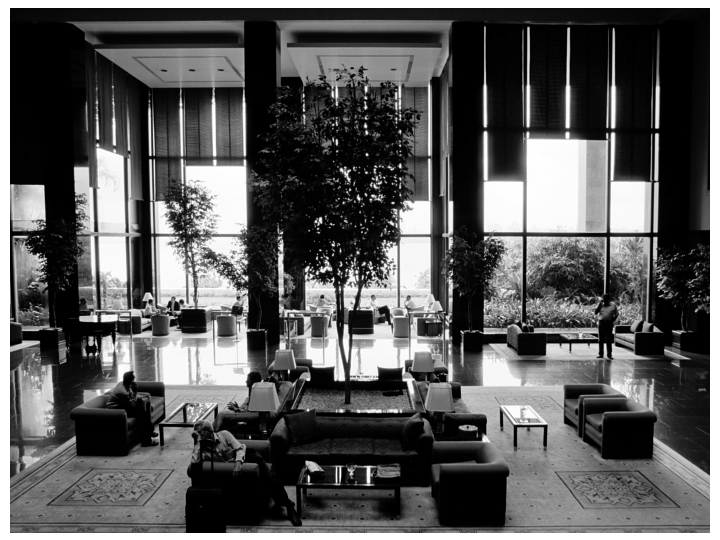 Lobby of Oberoi Hotel in India - 2007
