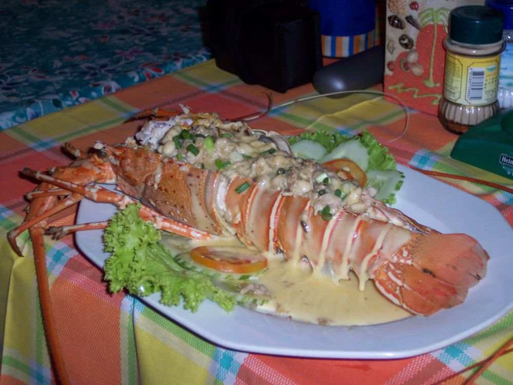 Lobster mit Käse überbacken