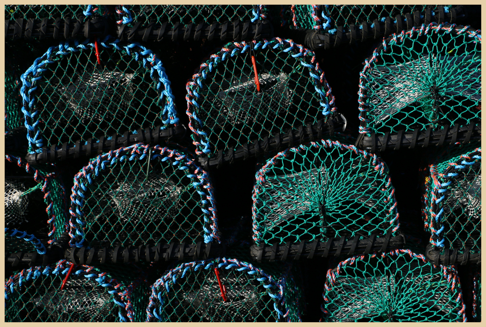 lobster pots on holy island