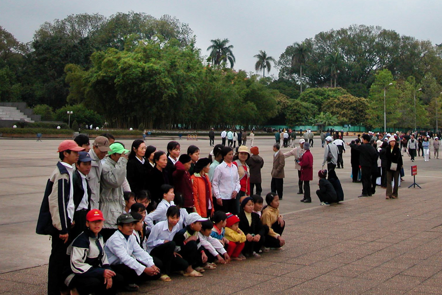 Local tourists at the Ba Dình Square