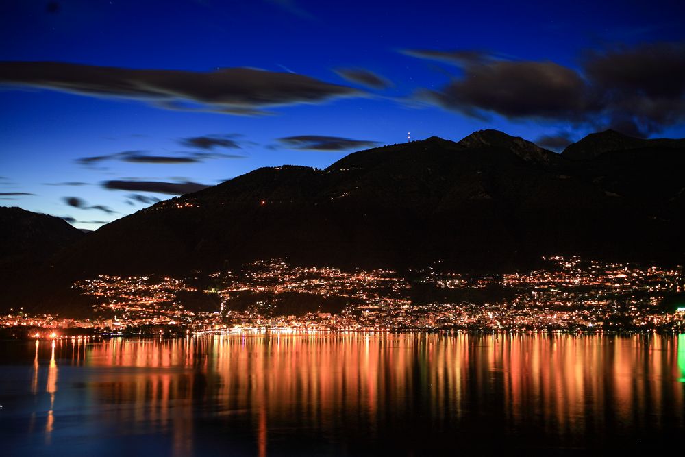 Locarno zur blauen Stunde