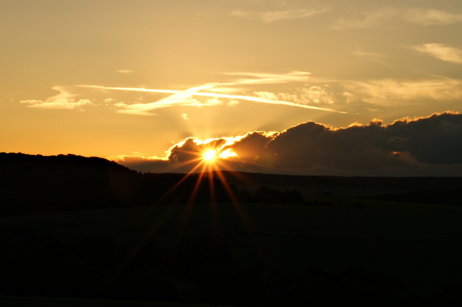 Loch in den Wolken