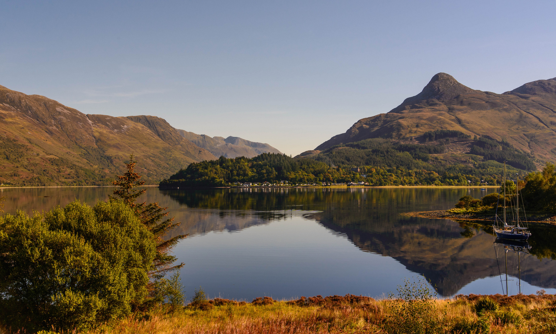 [ Loch Leven, with Glencoe Village ]