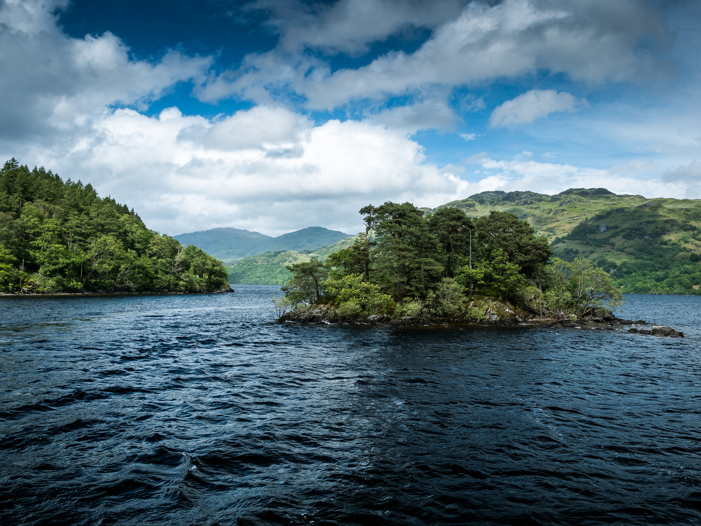 Loch Lomond, Moment in blau...