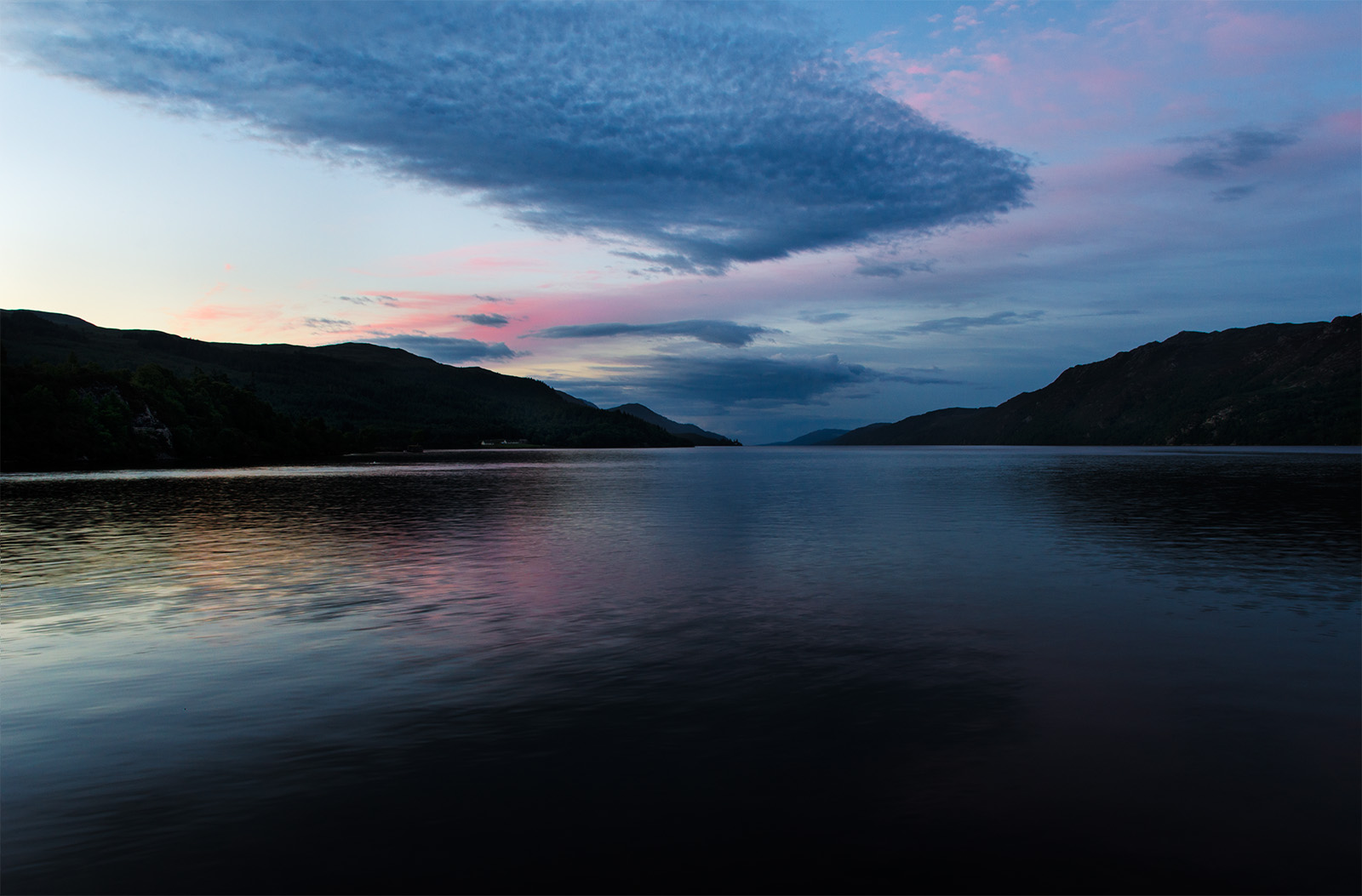 Loch Ness bei Dämmerung, Fort Augustus