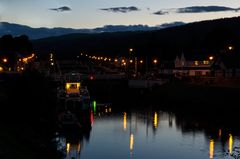 Loch Ness, Fort Augustus bei Dämmerung