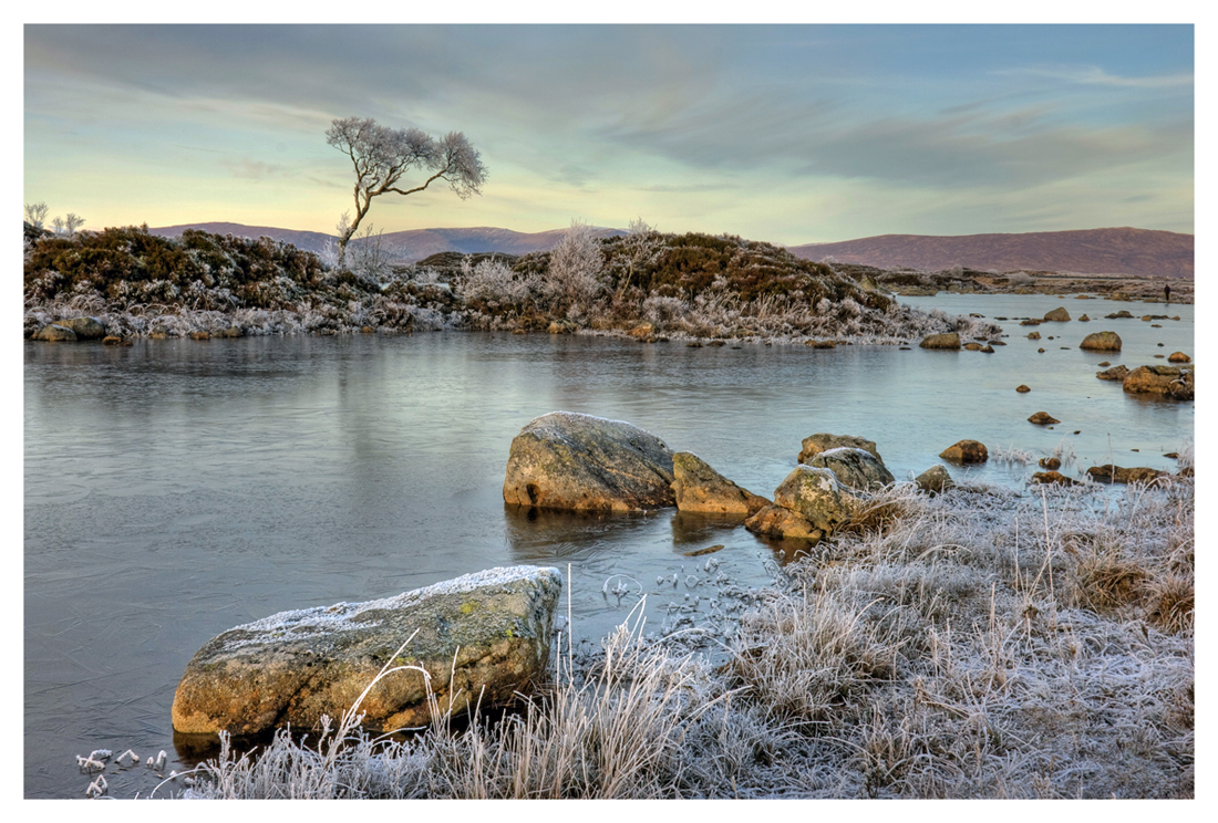 lochan na h-achlaise dusk