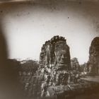 Lochkamera-Aufnahme des Bayon in Angkor Thom-Kambodscha