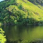 Lochs in Schottland im Sonnenuntergang