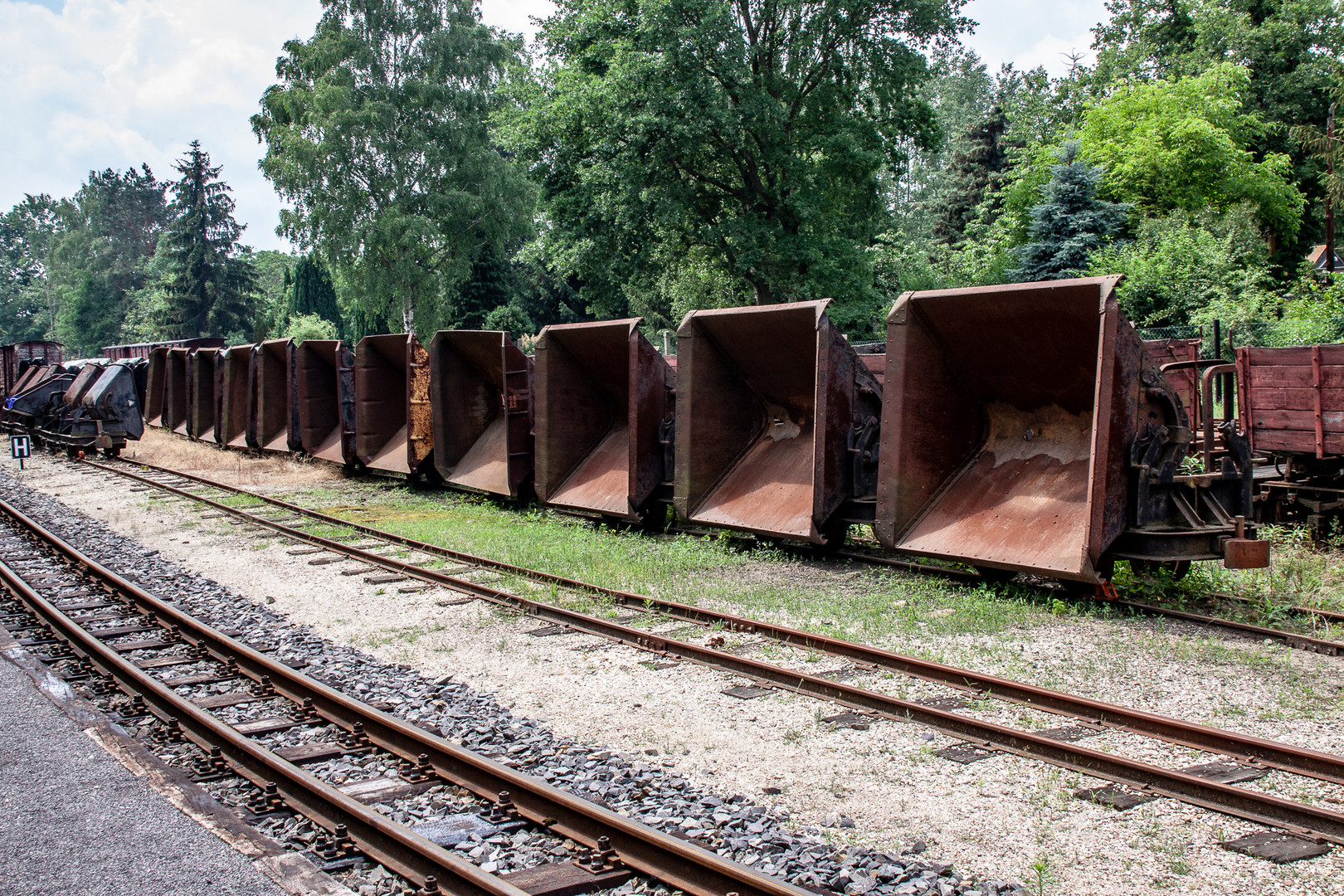 Lock und Waggons...